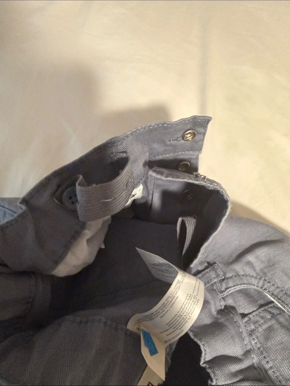OshKosh B'gosh Boys' Gray Button-Fly Chino Pants